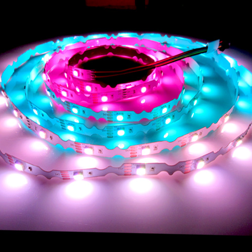 SK6812 RGB 3535/5050SMD 60LEDS/M DC5V 5MM-Wide S shape Digital Intelligent Addressable LED Strip Lights - 5m/16.4ft per roll SK6812 RGB 3535/5050SMD 60LEDS/M DC5V 5MM-Wide S shape Digital Intelligent Addressable LED Strip Lights - 5m/16.4ft per roll